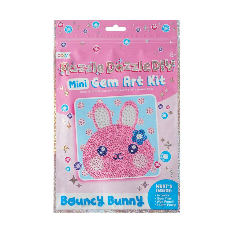 DIY Art Kit | Razzle Dazzle Mini Gem  - Bouncy Bunny | Ooly