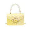 Quilted Pearl Flap Bag- yellow - The Ridge Kids