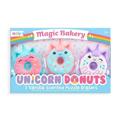 Magic Bakery Unicorn Donuts Scented Erasers - Set of 3 - The Ridge Kids