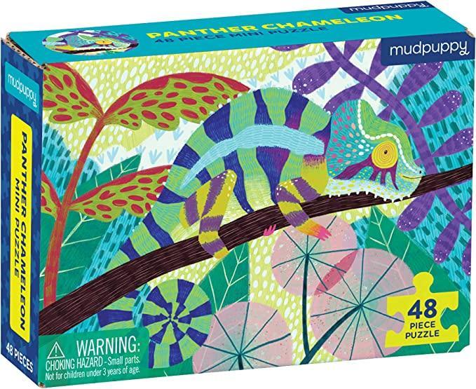 Mini 48 Piece Puzzle | Panther Chameleon | Mudpuppy - The Ridge Kids