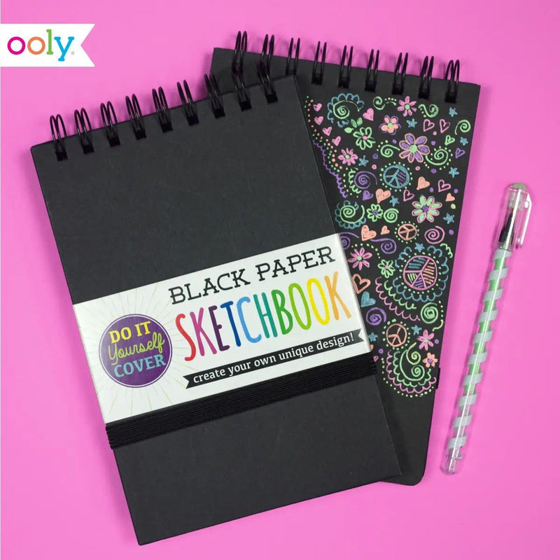 Black Paper D.I.Y. Cover Sketch Book | Arts & Crafts Sketchbook | Ooly - The Ridge Kids