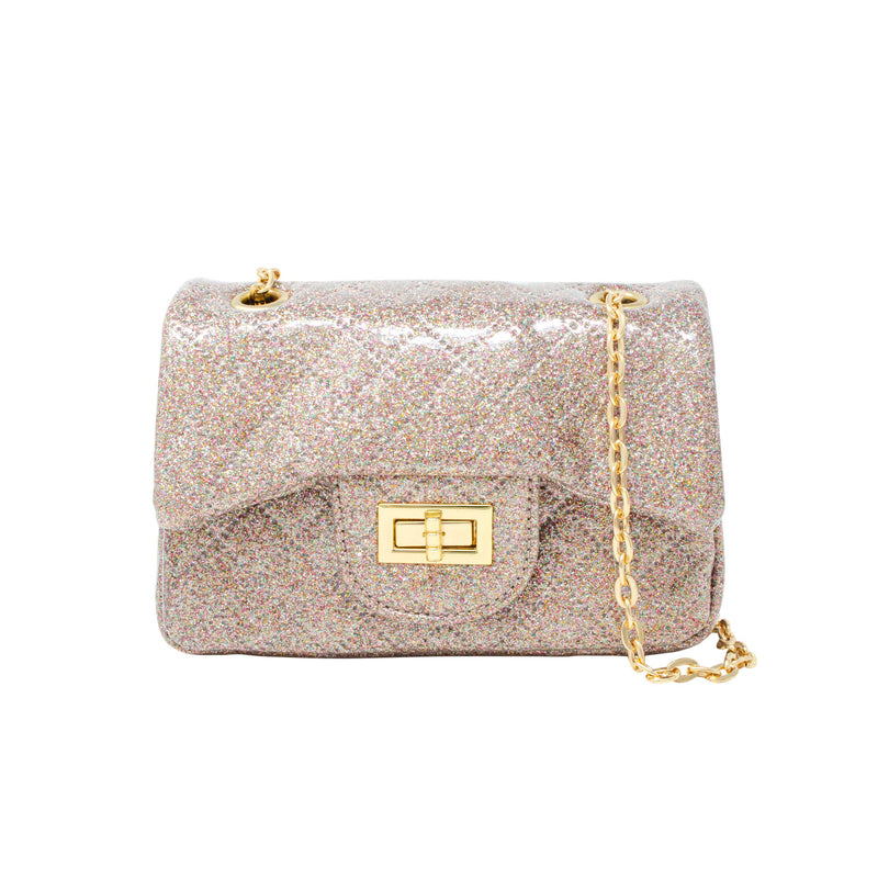Handbag | Classic Quilted Sparkle Mini- Rainbow | Tiny Treats and Zomi Gems