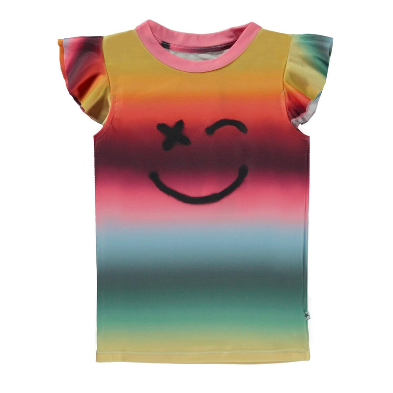 Neona Swim Rashguard | Happy Rainbow Print | Molo - The Ridge Kids