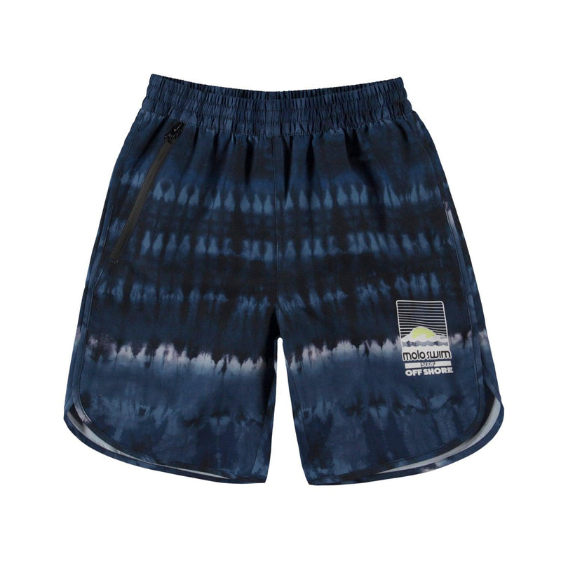 Nox Boardies Swim Shorts | Tie Dye Blue | Molo - The Ridge Kids