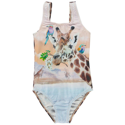 Nika Classic Swimsuit | Giraffe Print | Molo - The Ridge Kids