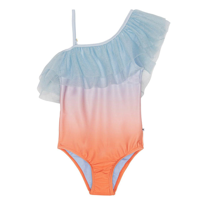 Nilla Asymmetrical Sculptural Swimsuit | Summer Rainbow | Molo - The Ridge Kids