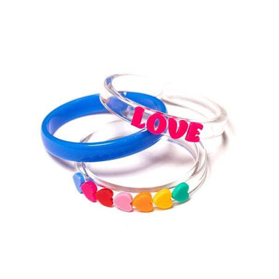 Bracelets | Valentines -Love & Hearts Rainbow Set | Lilies and Roses NY - The Ridge Kids