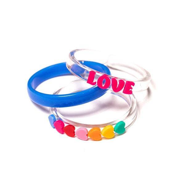 Bracelets | Valentines -Love & Hearts Rainbow Set | Lilies and Roses NY - The Ridge Kids