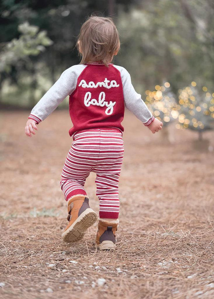 Holiday Baby 2 Piece Knit | Santa Baby Jacket w. Pants | Elegant Baby - The Ridge Kids