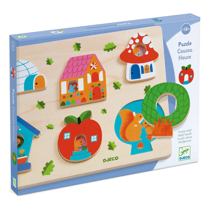Baby Wood Puzzle | Coucou-House | Djeco - The Ridge Kids