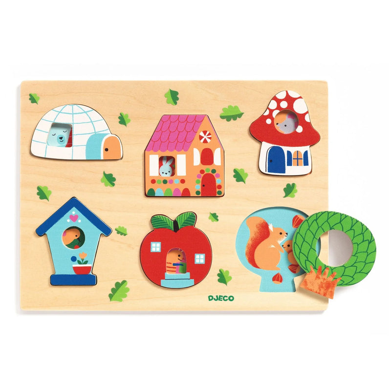 Baby Wood Puzzle | Coucou-House | Djeco - The Ridge Kids
