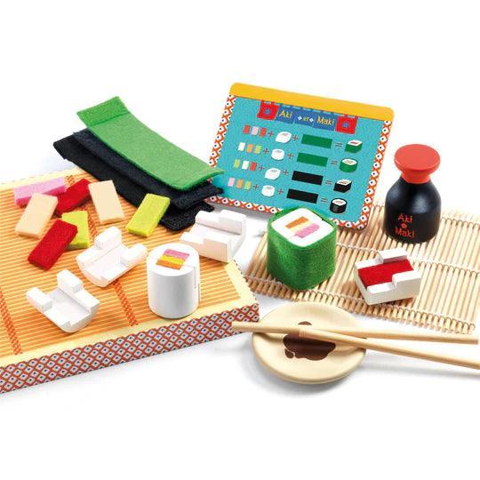 Pretend Play Food Set | Make Sushi with a Menu | Djeco - The Ridge Kids