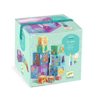 Baby Stacking Toy | Blocks and Towers Rainbow Blocks | Djeco - The Ridge Kids