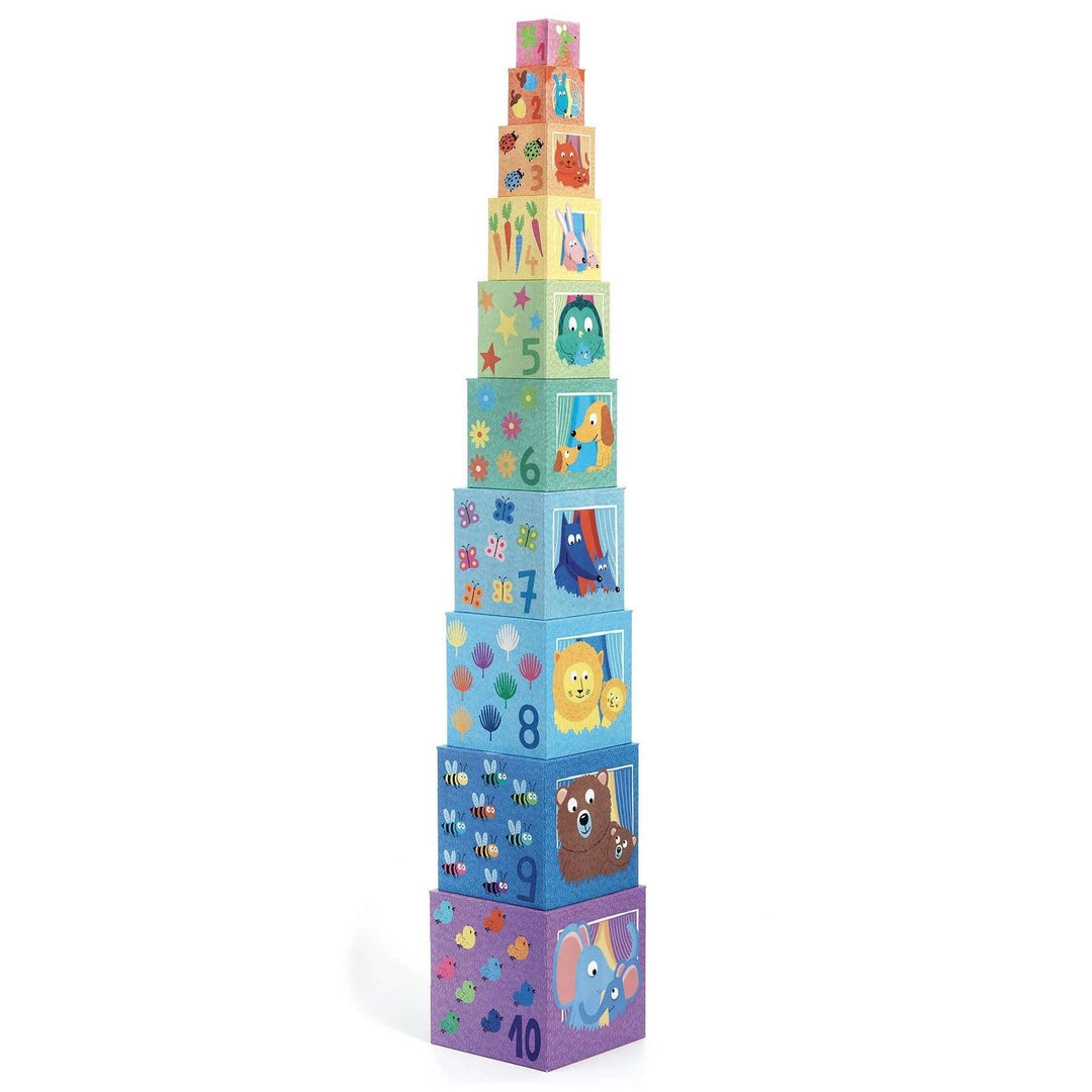 Baby Stacking Toy | Blocks and Towers Rainbow Blocks | Djeco - The Ridge Kids
