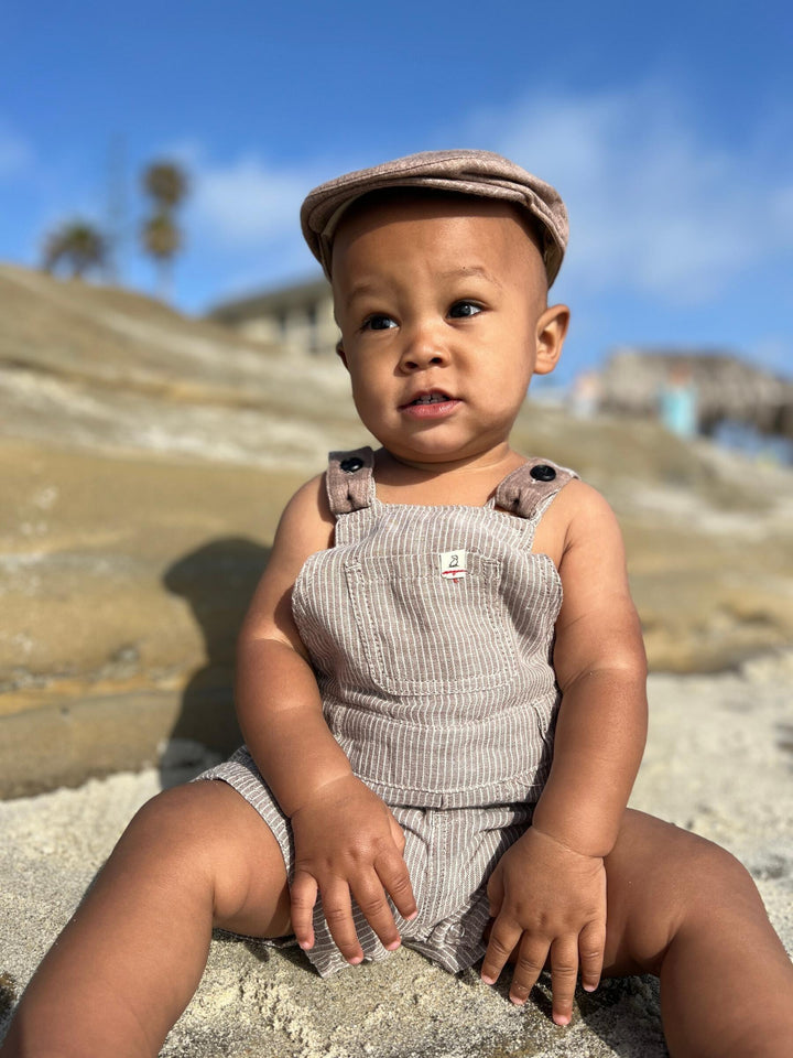 Boys Chap Flat Cap | Brown Gauze | Me and Henry - The Ridge Kids