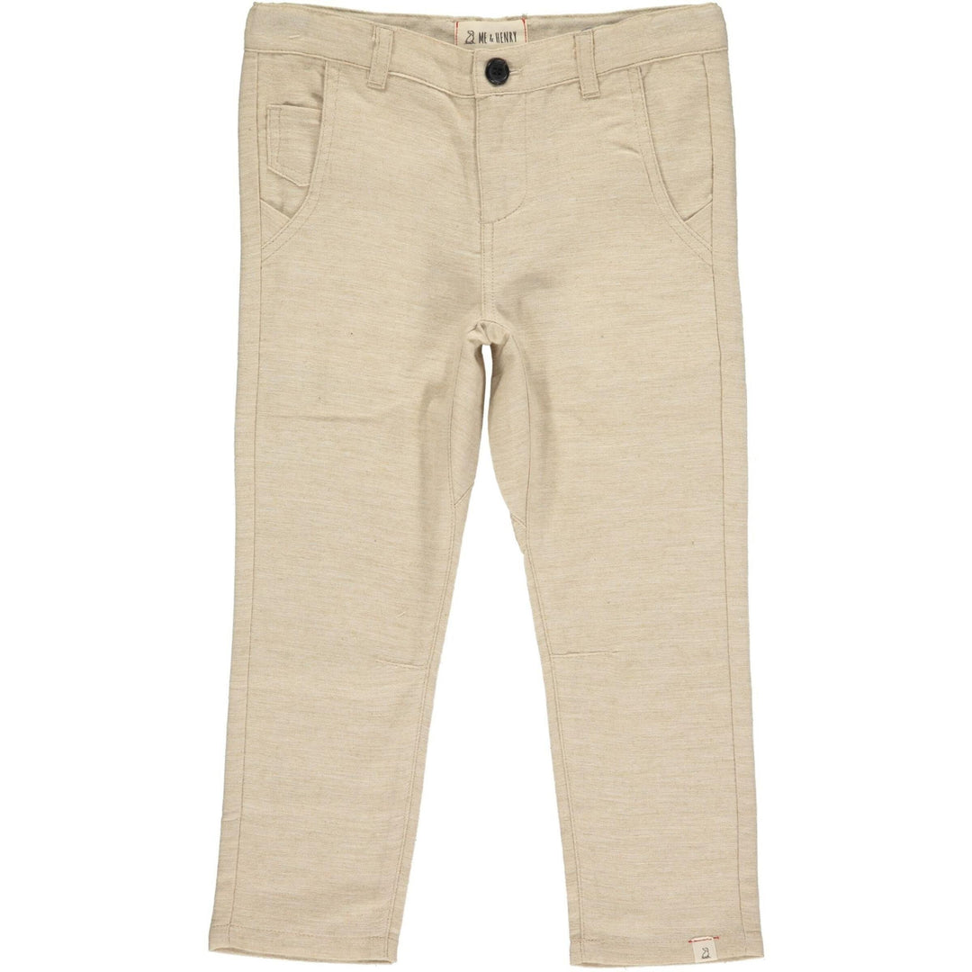 Boys Antony Soft Cotton Pants | Beige | Me and Henry - The Ridge Kids