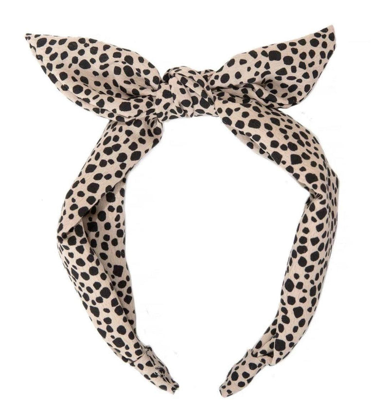 Lily Leopard Tie Headband | Knotted Headband | Rockahula - The Ridge Kids