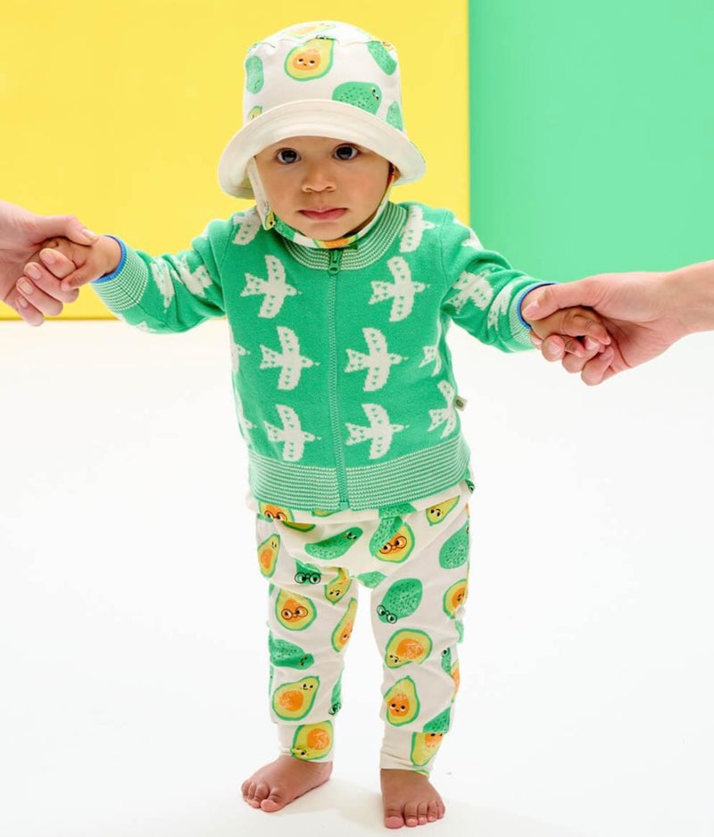 Baby & Toddler Unisex Organic Cotton Hareem Pant | Avocado | The Bonnie Mob
