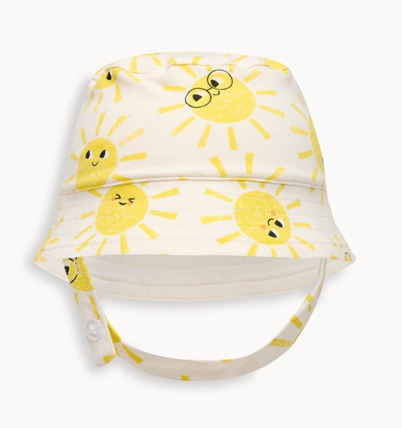 Baby Unisex Organic Cotton Sun Hat | Sunshine | The Bonnie Mob