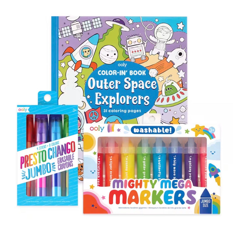 Kids Coloring Pack | Mighty Mega Space | Ooly
