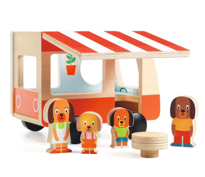 Minicombi Wooden Toy Set | Eco Wood Toys | Djeco