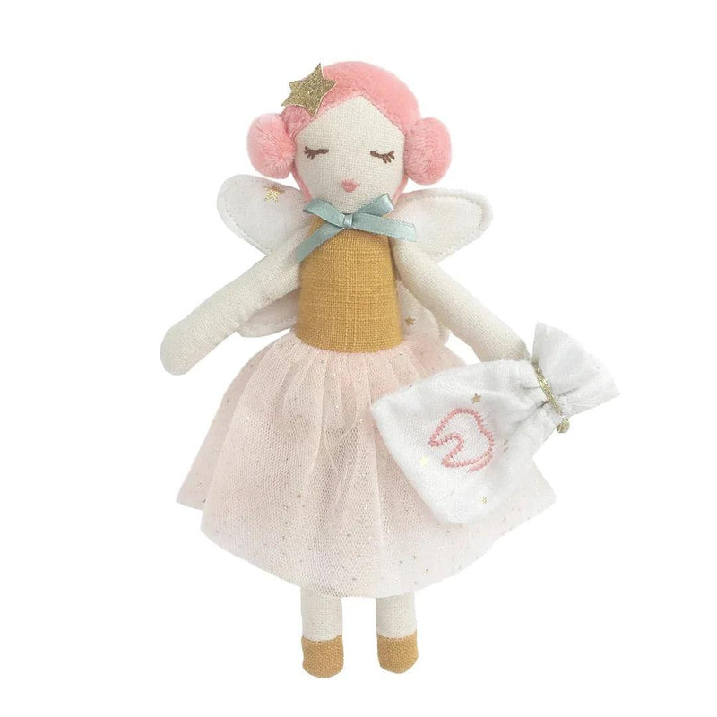Fairy Plush Doll | Tooth Fairy Designer Soft Plush Doll 10” with Tooth Pouch Light Skin | Mon Ami - The Ridge Kids