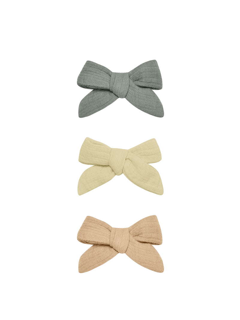 Baby & Toddler Bow Hair Clips | Set of 3 | Quincy Mae