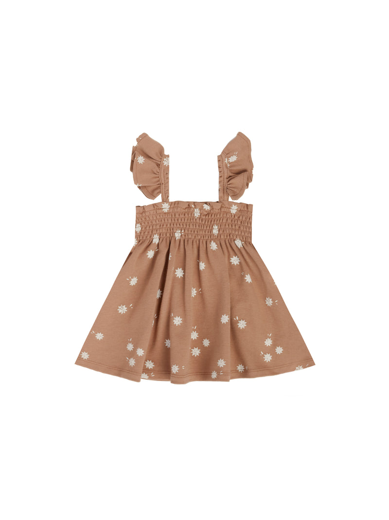 Baby Dress | Smocked Jersey Dress- Sunburst | Quincy Mae