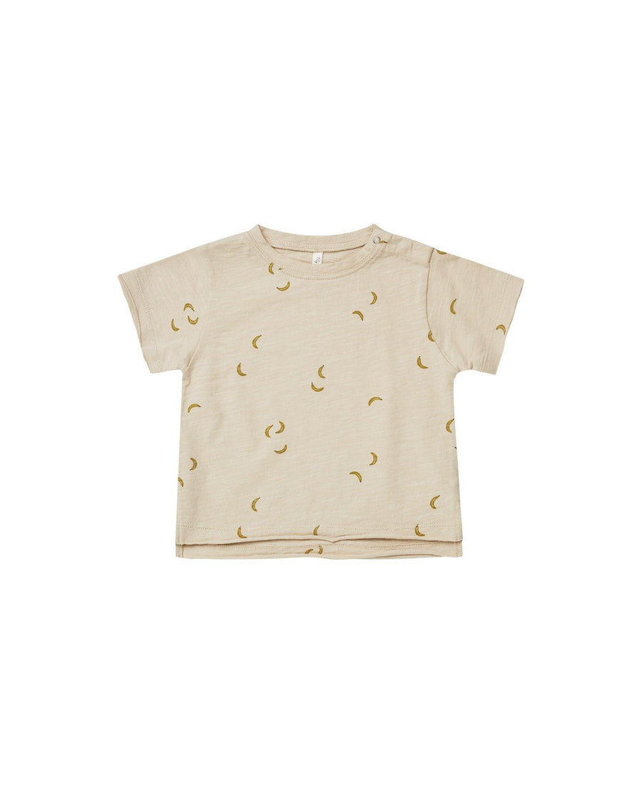 Raw Edge Cotton Tee | Bananas | Rylee and Cru - The Ridge Kids