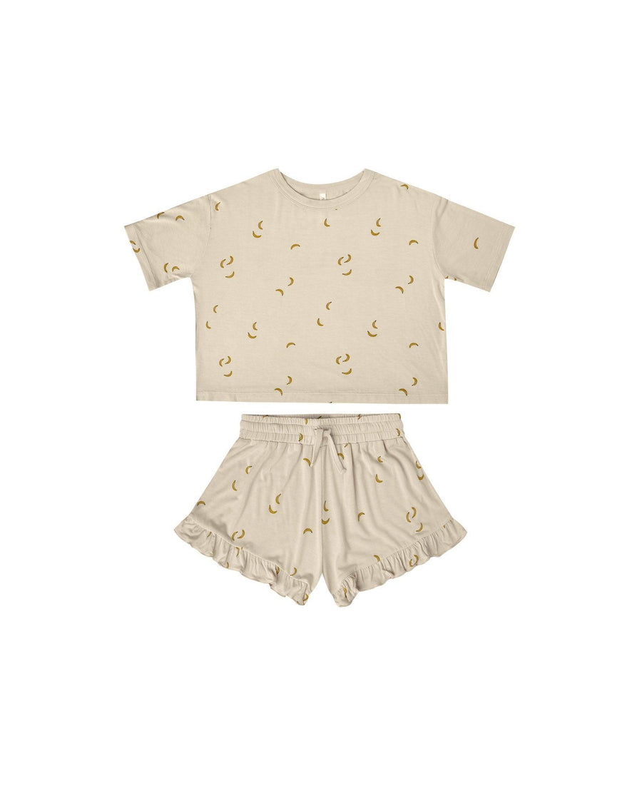 Short Sleeve Top Short Mosie Set | Bananas | Rylee and Cru - The Ridge Kids