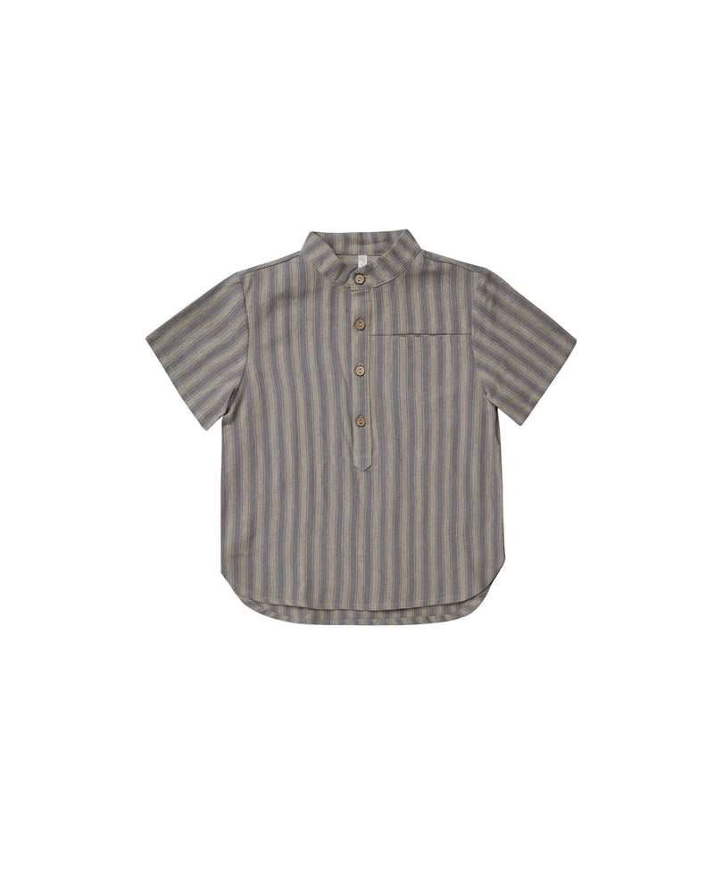 Boys Short Sleeve Mason Shirt | Retro Stripe | Rylee and Cru