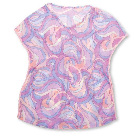 Girls Swim Coverup | Pom pom Kaftan - Candy Swirl | Shade Critters - The Ridge Kids