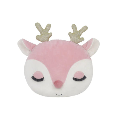 Holiday Pillow | Reindeer Accent Pillow in Pink | Mon Ami - The Ridge Kids