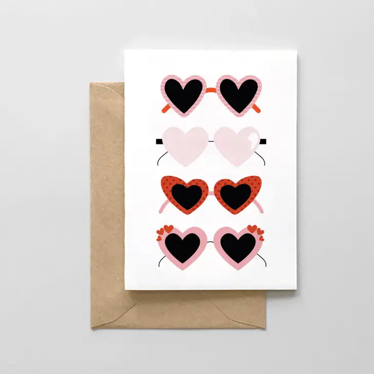 Greeting Card | Valentines Day - Heart Sunglasses | Spaghetti and Meatballs - The Ridge Kids