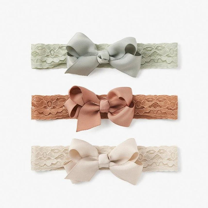 Headband | Bow 3 PK- assorted | Elegant Baby - The Ridge Kids