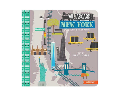 All Aboard New York Board Book | Reading Age Level 2-4 Years | BabyLit - The Ridge Kids