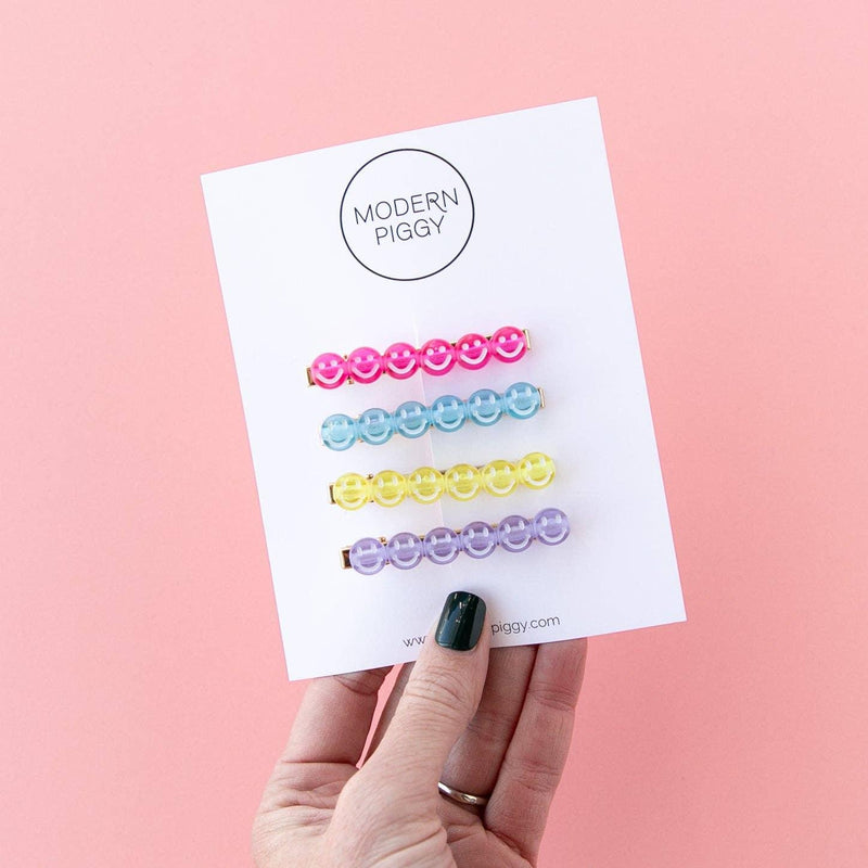 Alligator Clip Set | Emoji | Modern Piggy - The Ridge Kids