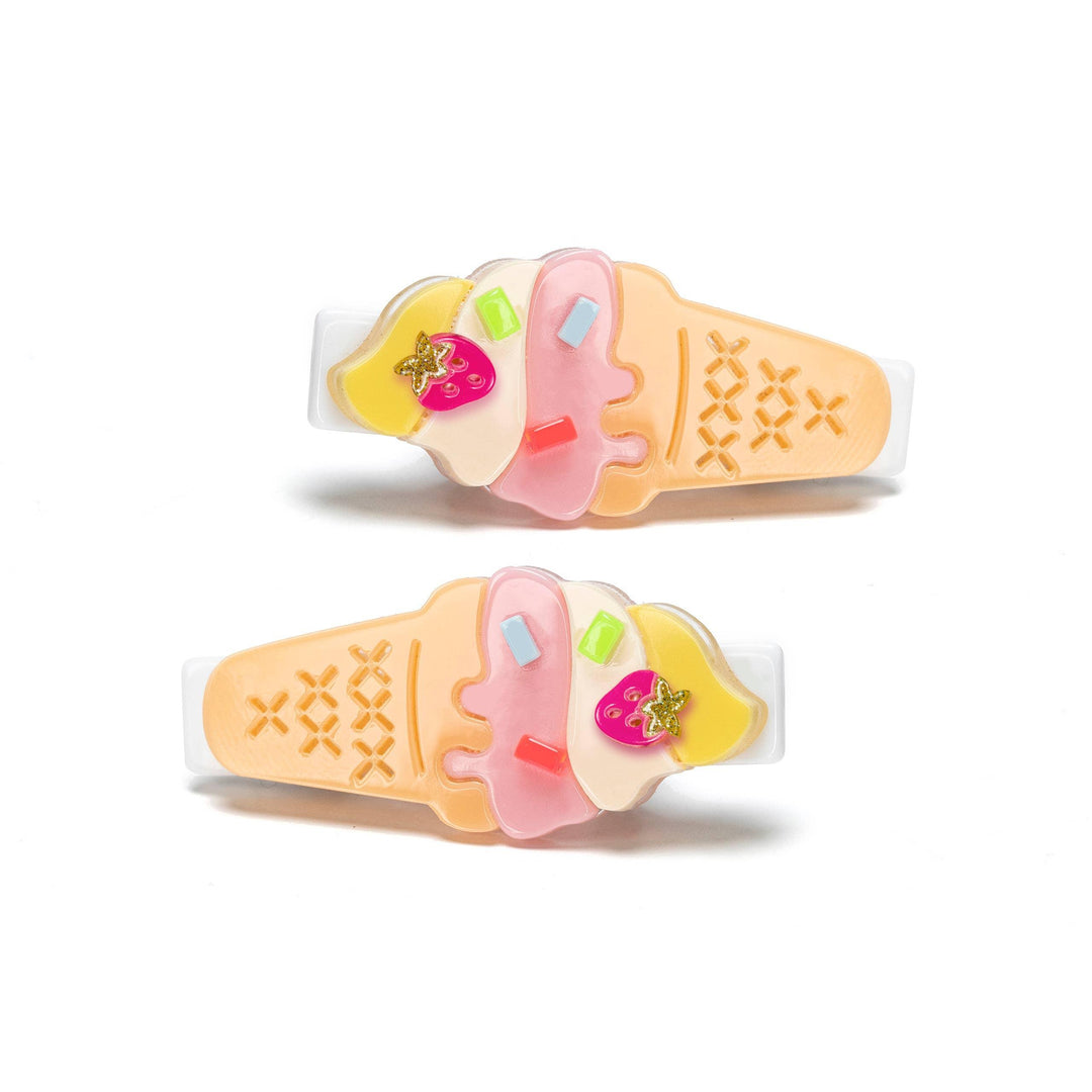 Alligator Hair Clips | Melting Ice Cream Pastel | Lilies and Roses NY - The Ridge Kids