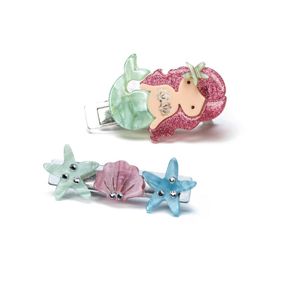 Alligator Hair Clips | Mermaid Light Green Pearlized | Lilies and Roses NY - The Ridge Kids