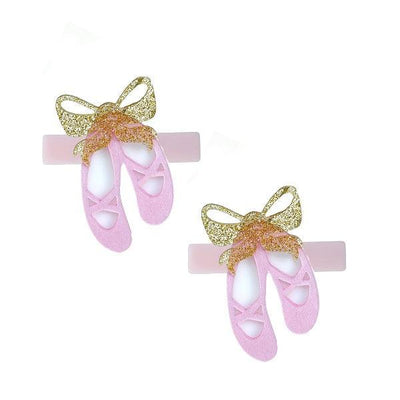 Alligator Hair Clips Set | Ballet Slippers | Lilies & Roses NY - The Ridge Kids