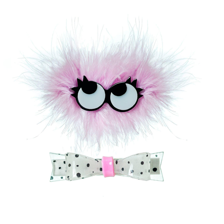 Alligator Hair Clips Set | Monsters Love Pink | Lilies & Roses NY - The Ridge Kids