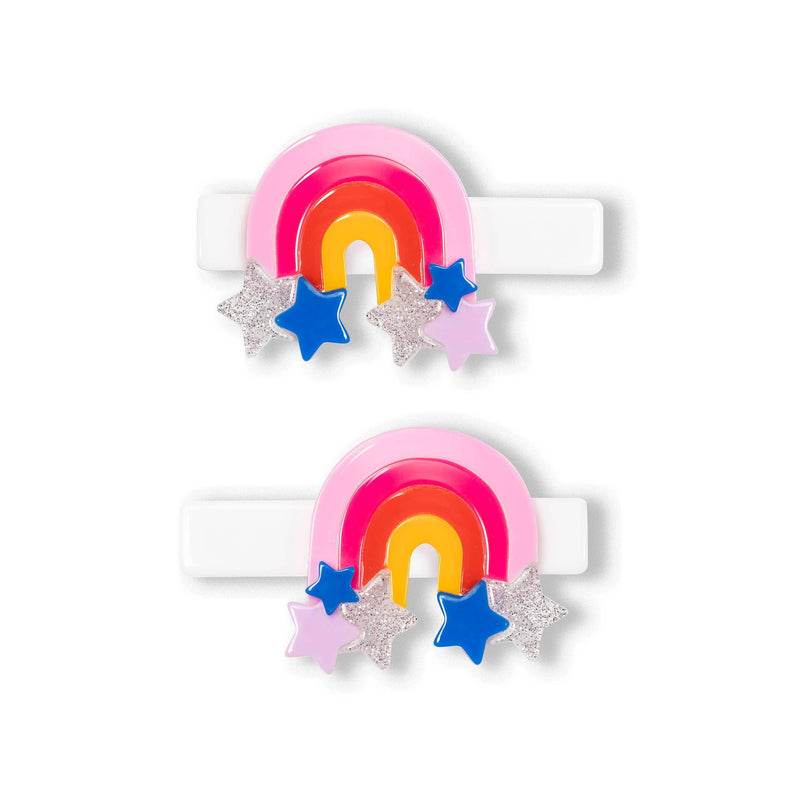 Alligator Hair Clips Set | Rainbow Bright Colors | Lilies & Roses NY - The Ridge Kids
