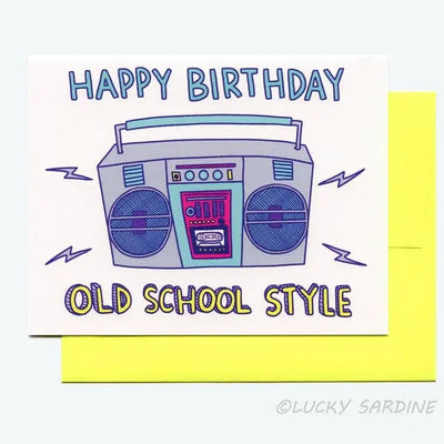 Greeting Card | Old School Style | Lucky Sardine - The Ridge Kids