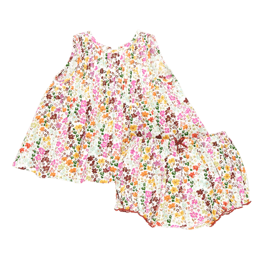 Baby 2 piece Set | Jaipur - Multi Ditsy Floral | Pink Chicken - The Ridge Kids