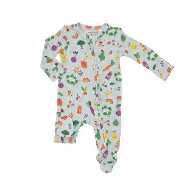 Baby 2 Way Zipper Footie | Eat the Rainbow | Angel Dear - The Ridge Kids