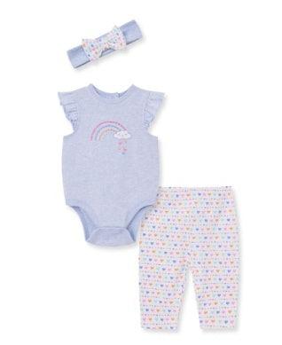 Baby 3 Piece Set | Rainbow | Little Me - The Ridge Kids