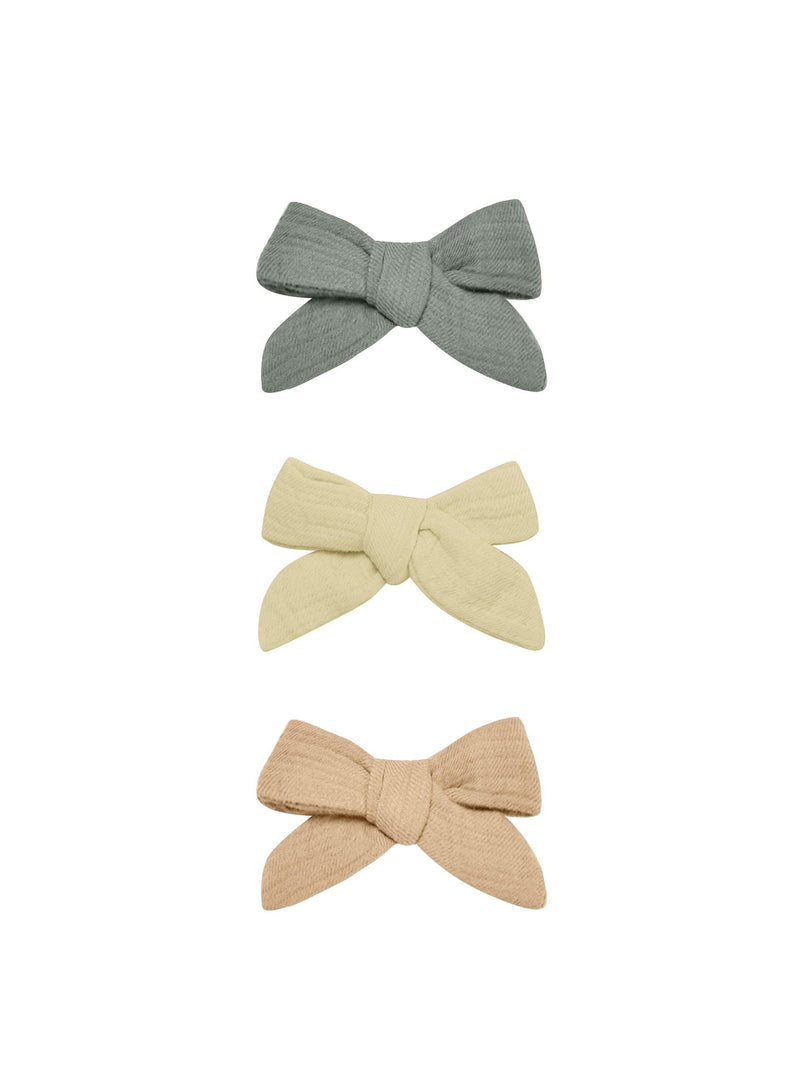 Baby & Toddler Bow Hair Clips | Set of 3 | Quincy Mae - The Ridge Kids