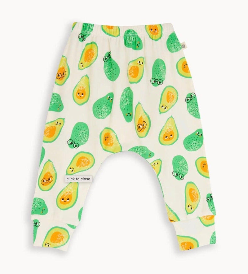 Baby & Toddler Unisex Organic Cotton Hareem Pant | Avocado | The Bonnie Mob - The Ridge Kids