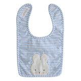 Baby Bib | Bunny bib- Blue | Alimrose - The Ridge Kids