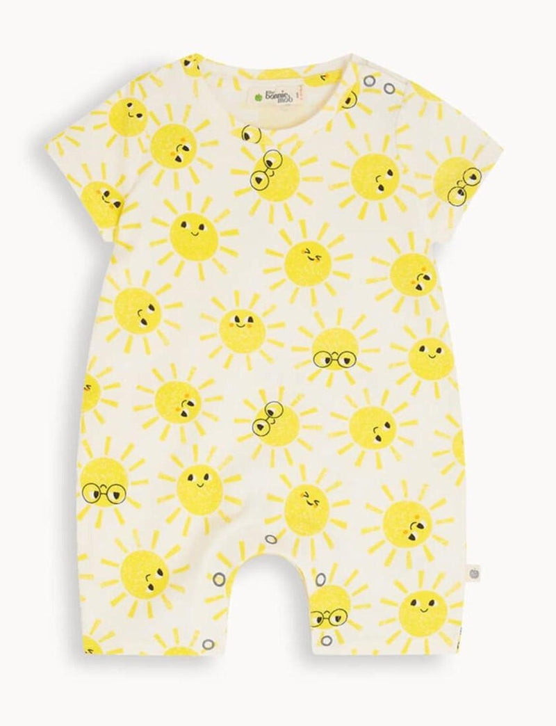 Baby Boy Organic Cotton Playsuit | Sunshine | The Bonnie Mob - The Ridge Kids